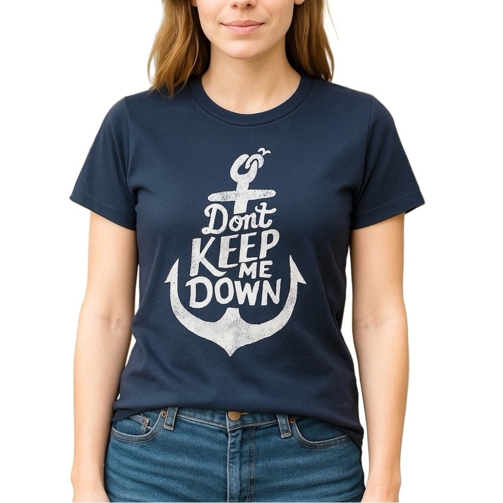 GAP + Threadless Blue Anchor “Don’t Hold Me Down” tee